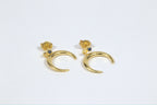 Celeste Crescent Studs