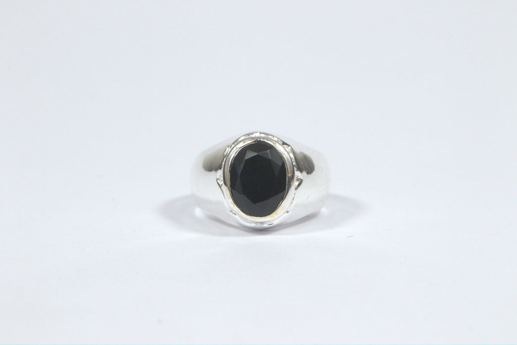 Eclipse Crest Signet Ring - Silver