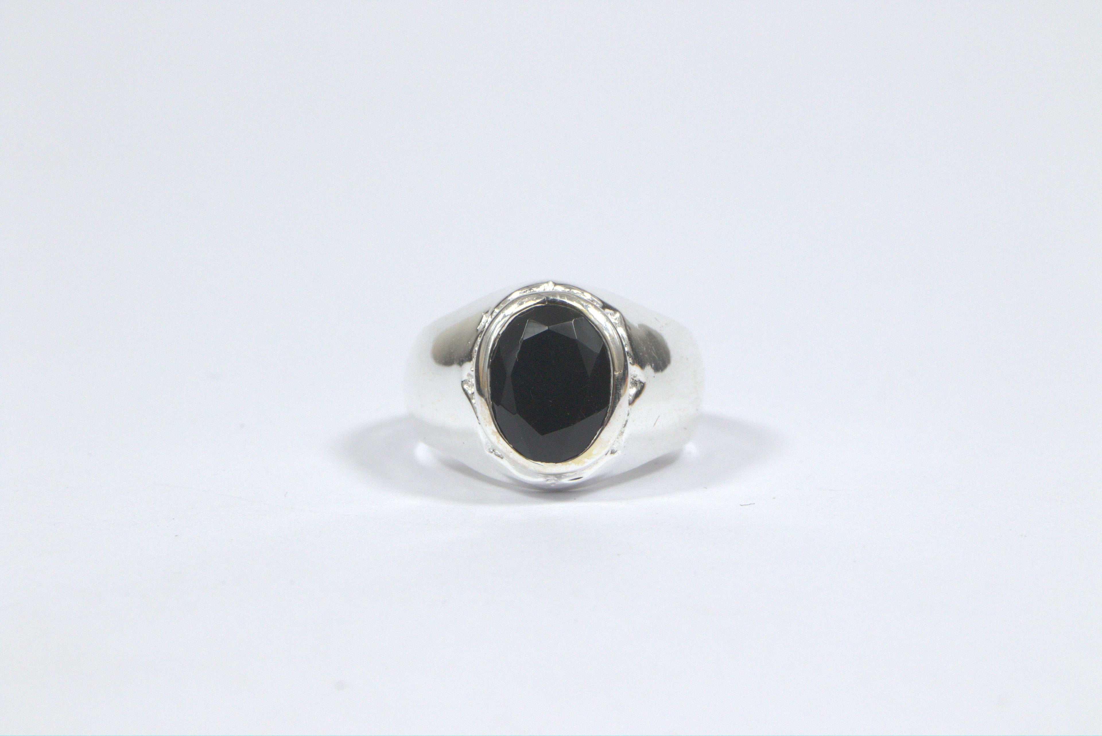 Eclipse Crest Signet Ring - Silver