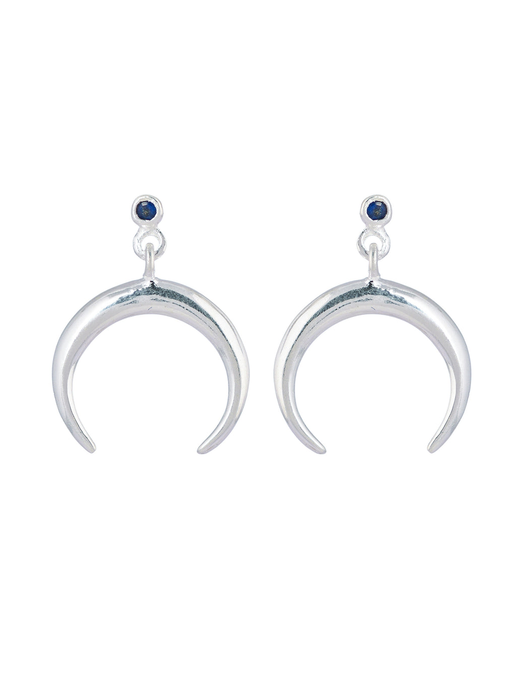 Celeste Crescent Studs