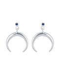 Celeste Crescent Studs