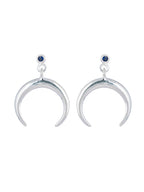 Celeste Crescent Studs