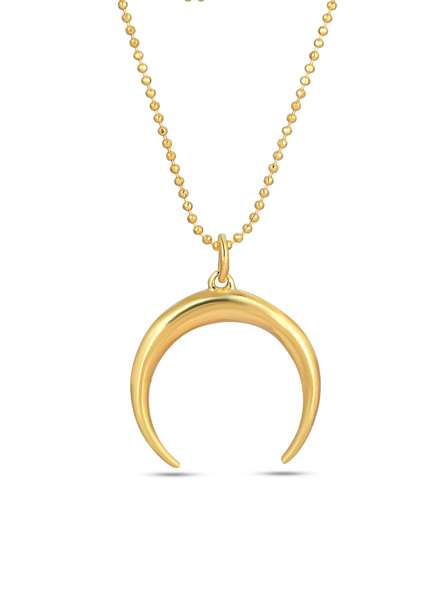 Celeste Crescent Necklace - Gold
