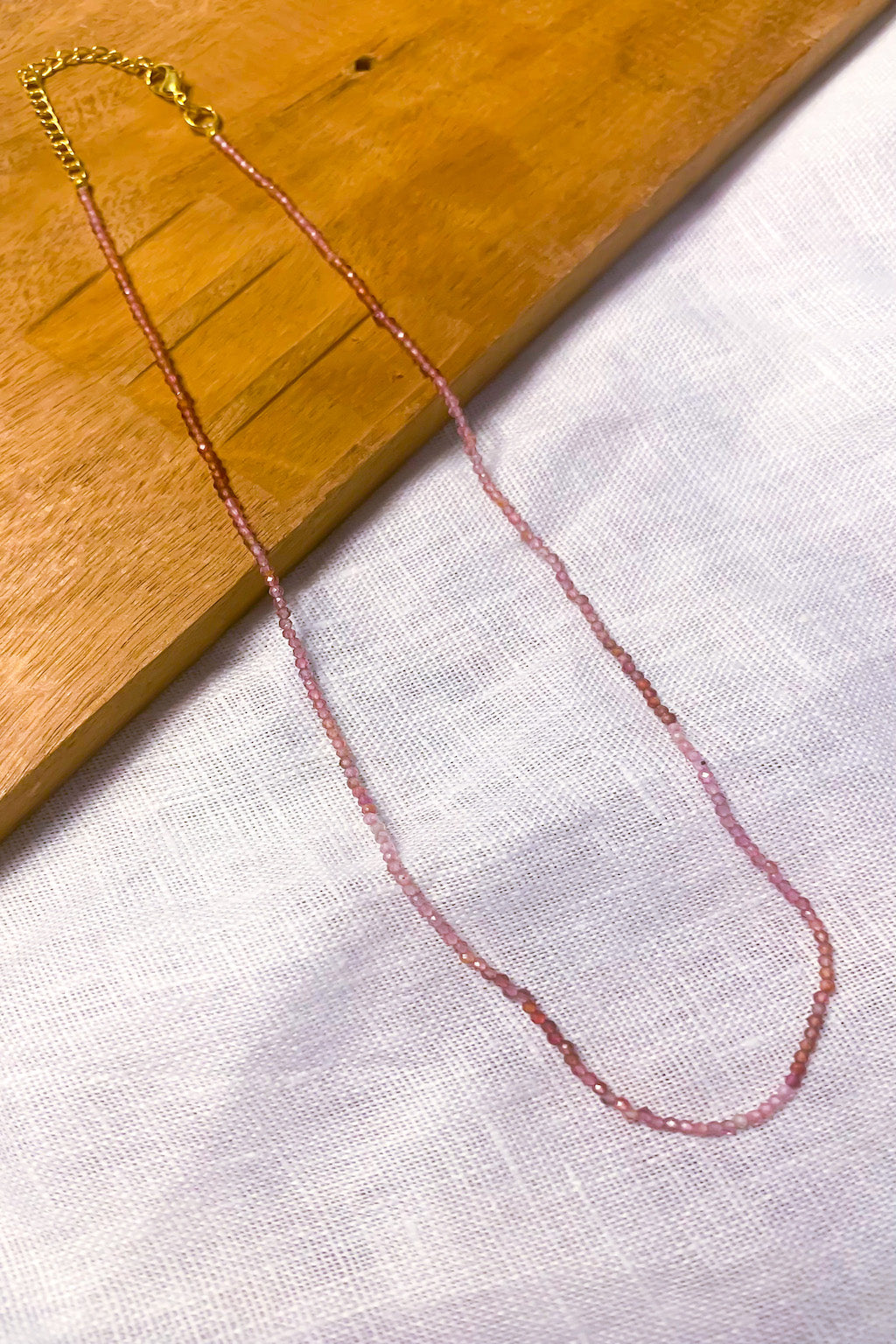 Extra Fine Bhai Necklace pink1