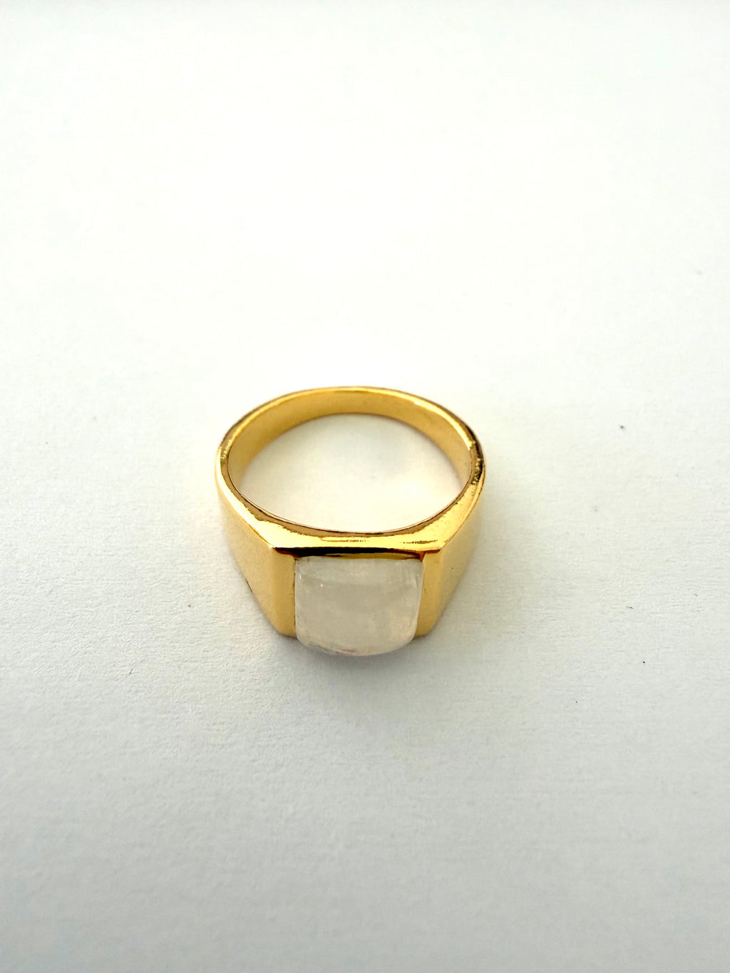 Midnight Block Ring - Gold