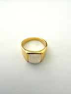 Midnight Block Ring - Gold