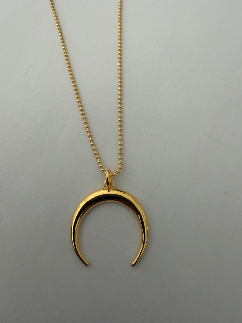 Celeste Crescent Necklace - Gold