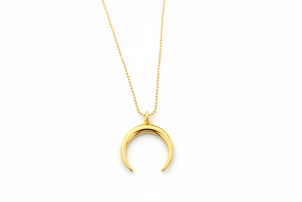 Celeste Crescent Necklace - Gold