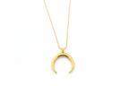 Celeste Crescent Necklace - Gold