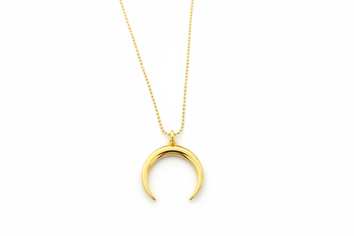 Celeste Crescent Necklace - Gold