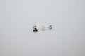 Trio Onyx Earring - Silver