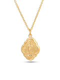gold plated necklace named Mira with chain and pendant