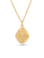 gold plated necklace named Mira with chain and pendant