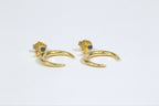 Celeste Crescent Studs