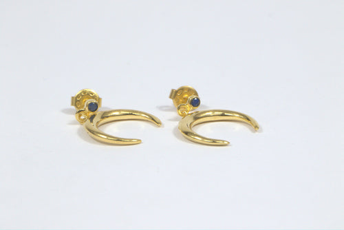 Celeste Crescent Studs - Gold